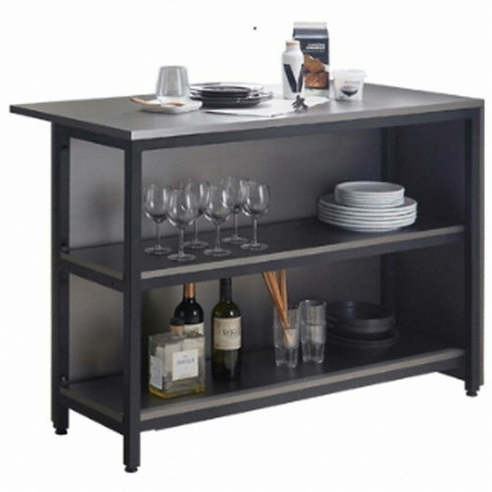 헤이미쉬홈 아델리오 메탈그레이 아일랜드식탁 900 (의자별도)_이미지