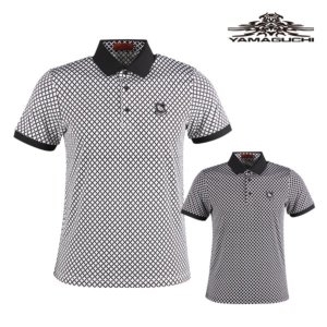 보스 케 야마구치 남성 유니크 반팔 카라셔츠 YG1M410