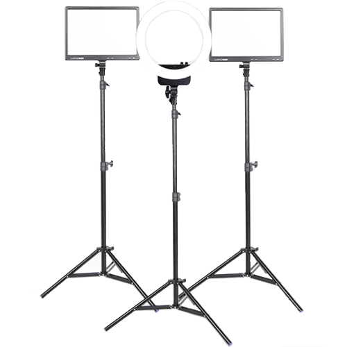 유쾌한생각 룩스패드 K63H + 헤일로 16B 럭셔리 조명세트 블랙