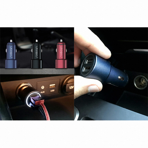 레드빈 QC3.0 2포트 차량용 충전기_이미지