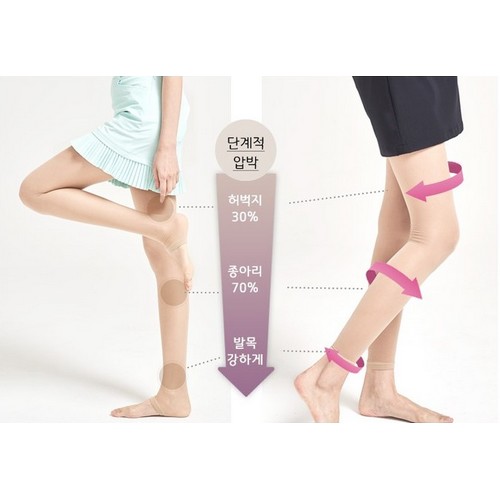힙스타골프 프리미엄 15D 압박 스타킹_이미지