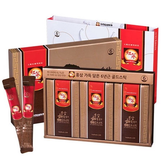 고려인삼유통 홍삼 가득 담은 6년근 골드스틱 12g 60스틱 (1개)