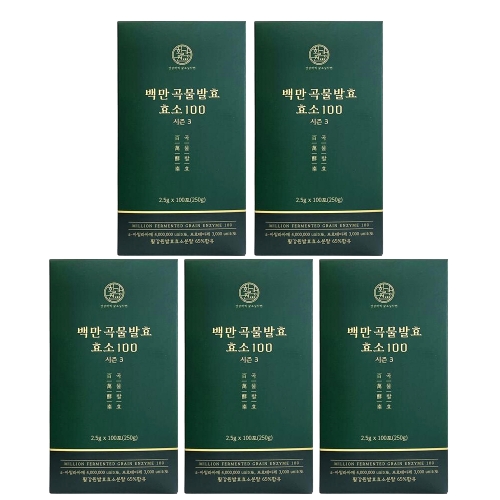 활강원 백만 곡물발효 효소 2.5g 100포 (5개)_이미지