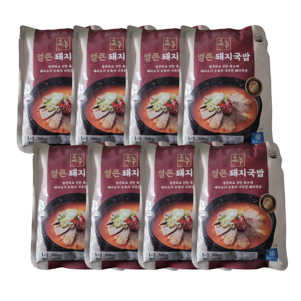 조방식품 추추 얼큰 돼지국밥 500g (8개)