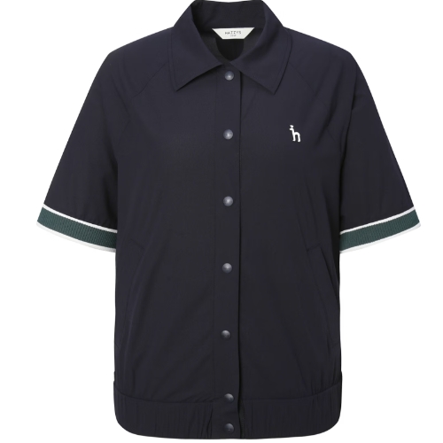 헤지스골프 메쉬 풀오픈 카라 반팔 티셔츠 HWTS5B356N3