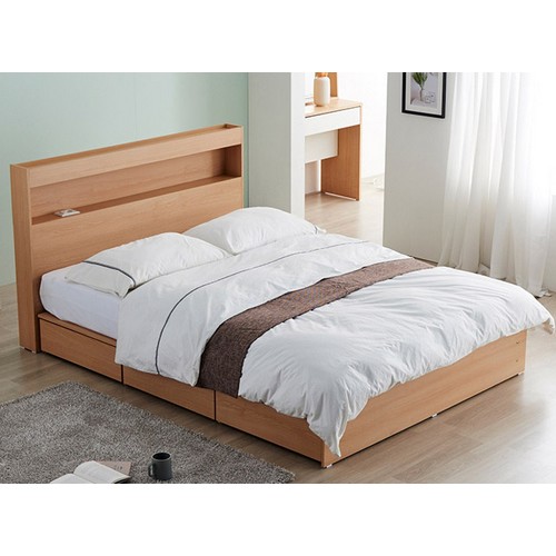 동서가구 이즈 카이 수납 LED침대 Q (매트별도)_이미지