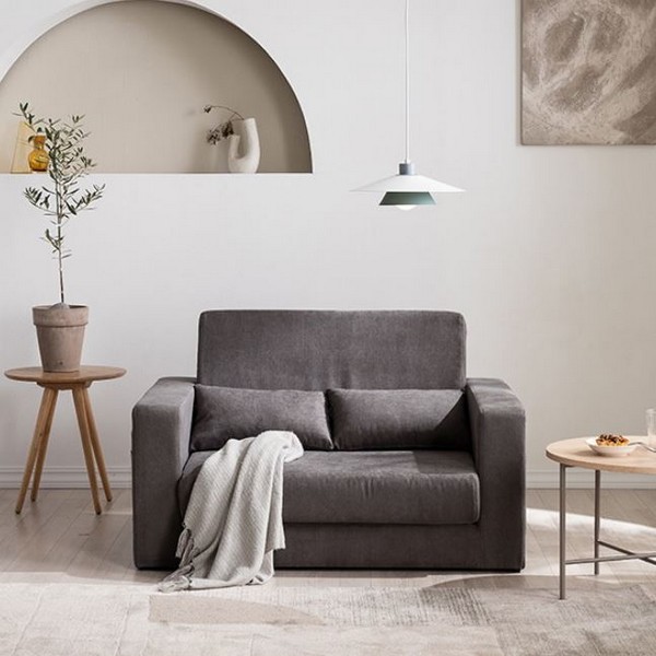 베네스트 리브 접이식 ACL 아쿠아 가죽 소파베드 2인용