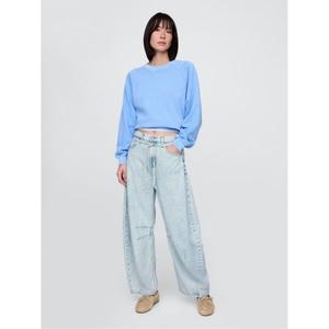 GAP 우먼 하이 라이즈 울트라소프트 홀스슈 진 청바지 라이트 인디고 10583647_이미지