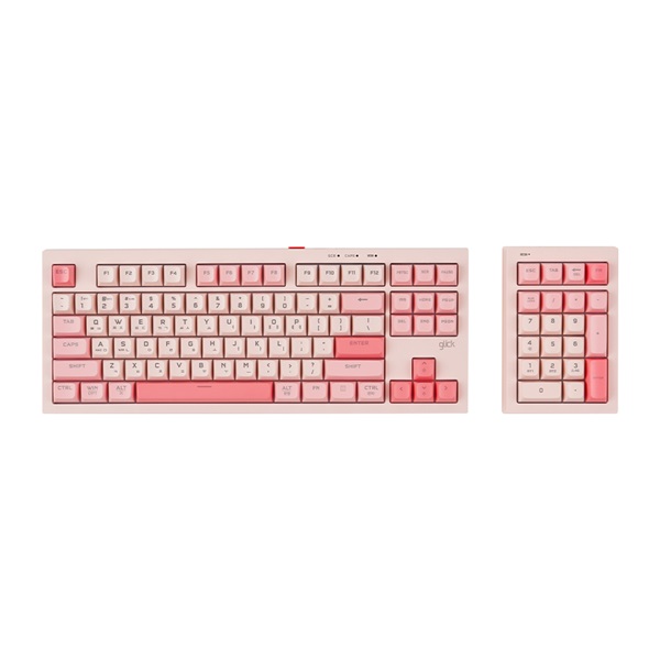 지클릭커 OFFICEPRO 사일런스M 멀티포지션 WK87+NK21 무선 (Coral)