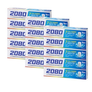 애경 2080 컴플리트액션 쿨민트향 치약 120g (15개)