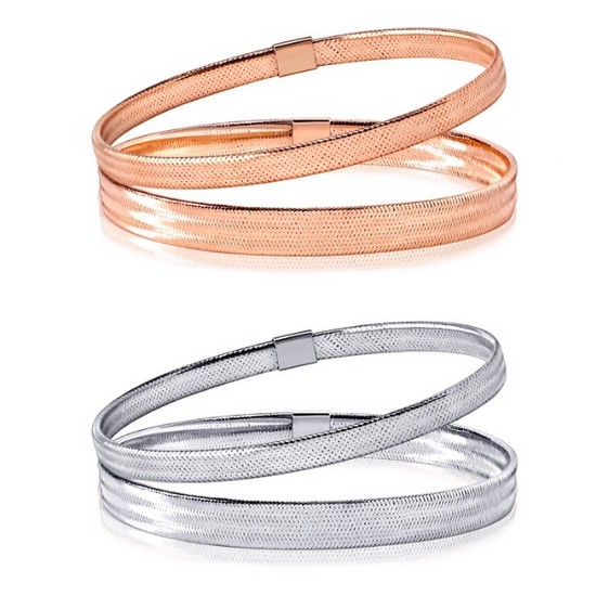 골드팡 14K 플렉시블메쉬 스네이크 뱅글팔찌 5mm_이미지