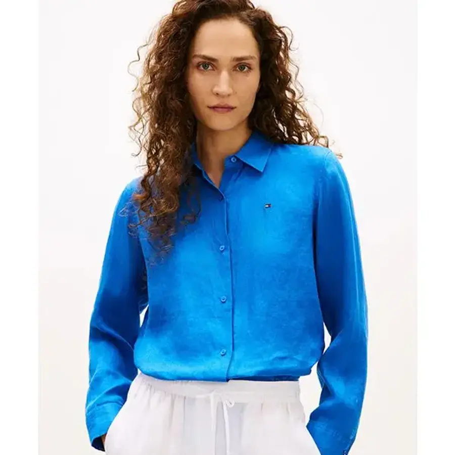 타미힐피거 TOMMY HILFIGER 시즈널 린넨 셔츠 T22G3WSH082WT1C4U 366104_이미지