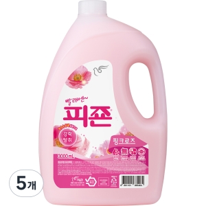 피죤 핑크로즈 3L (5개)_이미지