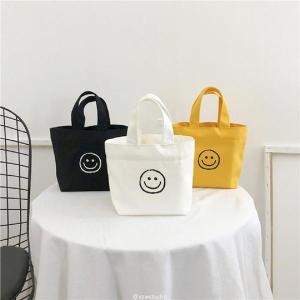  셀러허브 미니 보조가방 캔버스백 스마일 에코백 FM89 S11738660