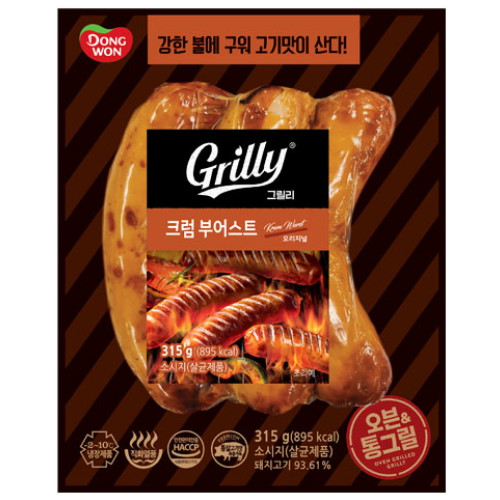 동원F&B 그릴리 크럼 부어스트 315g[3개]