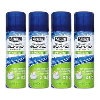 쉬크 쉐이브가드 센서티브 라임<b>폼</b> 220g