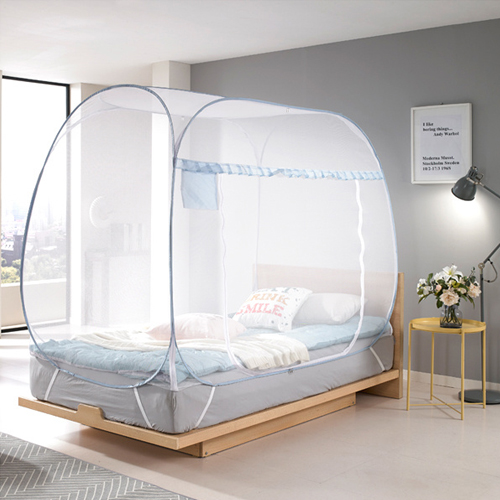 모빌리에 ㅤ침대 거실용 원터치 팝업 모기장 (슈퍼싱글)_이미지