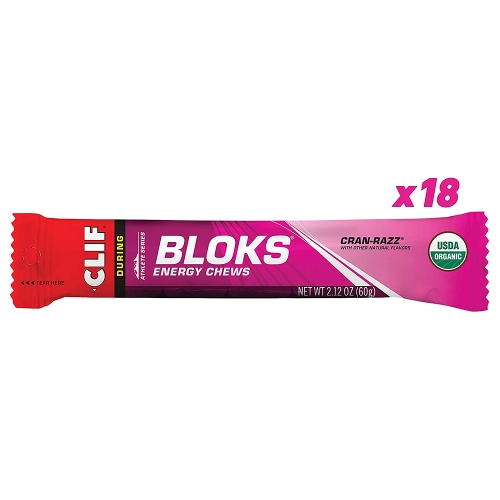 [�Ҹ�] Ŭ���� ���Ͻ� ������ �� 18�� ũ�� ���� Clif BLOKS Energy Chews Cran Razz Flavor  2...