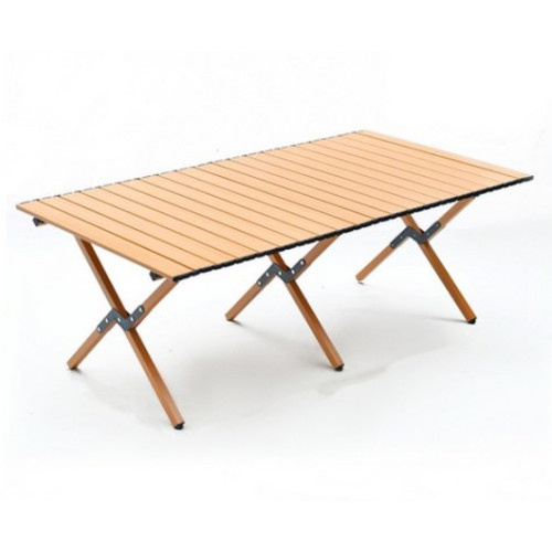 Frokom 와이드 캠핑 테이블 접이식 경량 롤테이블 120cm (베이지)