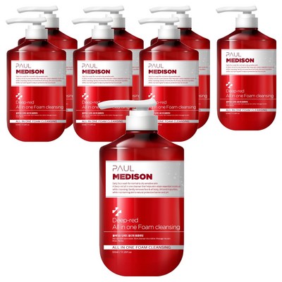 폴메디슨 딥레드 올인원 폼클렌징 510ml (8개)_이미지