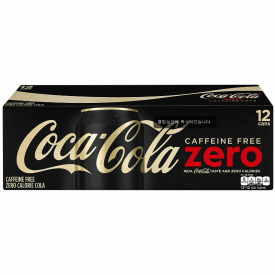 코카콜라음료 코카콜라 카페인 프리 제로 355ml (36개)_이미지