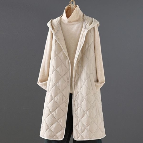 몽드 에보니후드누빔롱조끼 mde2302533