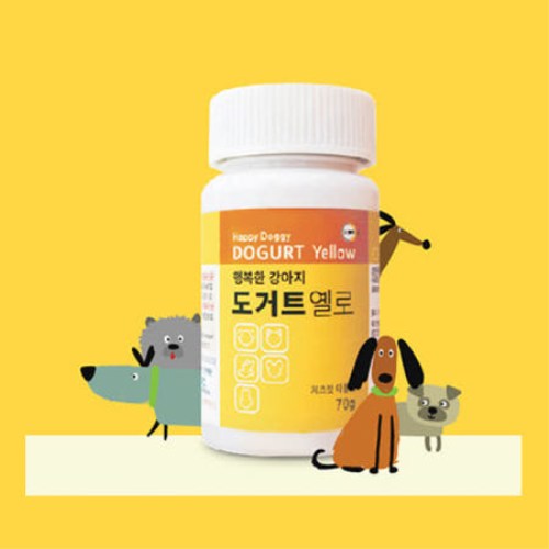 프로바이오닉 행복한 강아지 도거트 옐로 70g이미지입니다. 누르면 해당 게시물로 새창이동합니다.