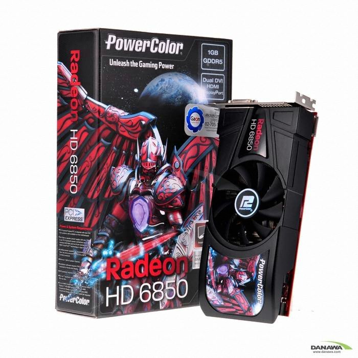 PowerColor �󵥿� HD 6850 ũ�缼�̴� D5 1GB ����