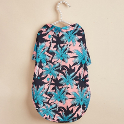 [불명] 1+1 하와이 스타일 강아지옷 셔츠 코코넛나무이미지입니다. 누르면 해당 게시물로 새창이동합니다.