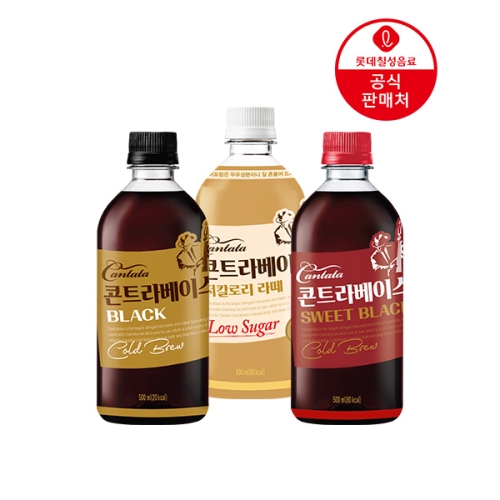 롯데칠성음료 칸타타 콘트라베이스 콜드브루 라떼 500ml