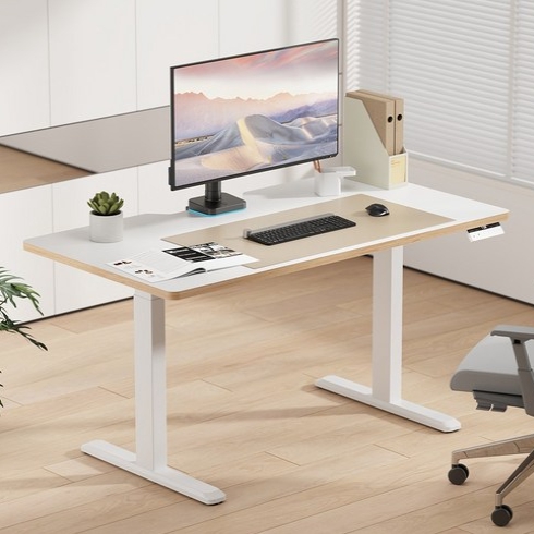 엔산 NMD1 듀얼모터 모션 스탠딩 라운드 상판 책상 (1400x750)