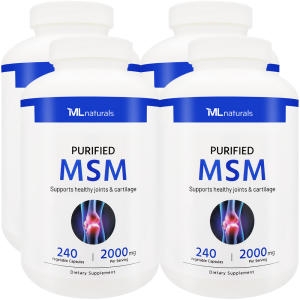 내추럴스 4병 내추럴스 식이유황 MSM 2000mg 240 야채캡슐