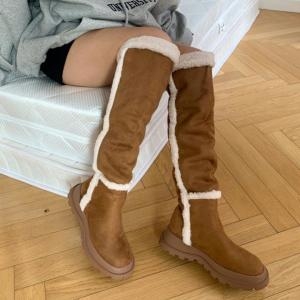 UGG 기니 라운드 양털 퍼 롱부츠KB2227