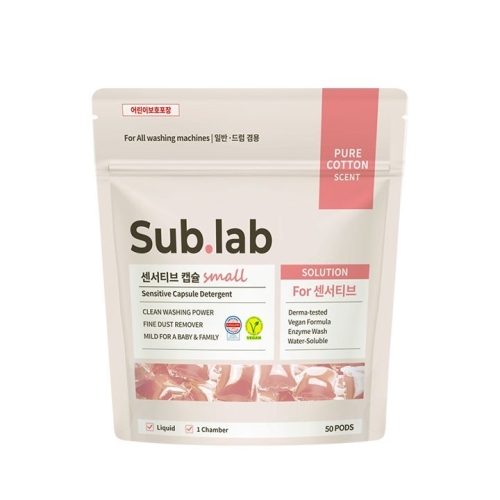 자우버 서브랩 센서티브 스몰 캡슐세제 50개입 (1개)