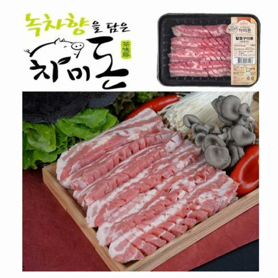 지비오 차미돈 칼집 삼겹살 구이용 1kg (1개)_이미지