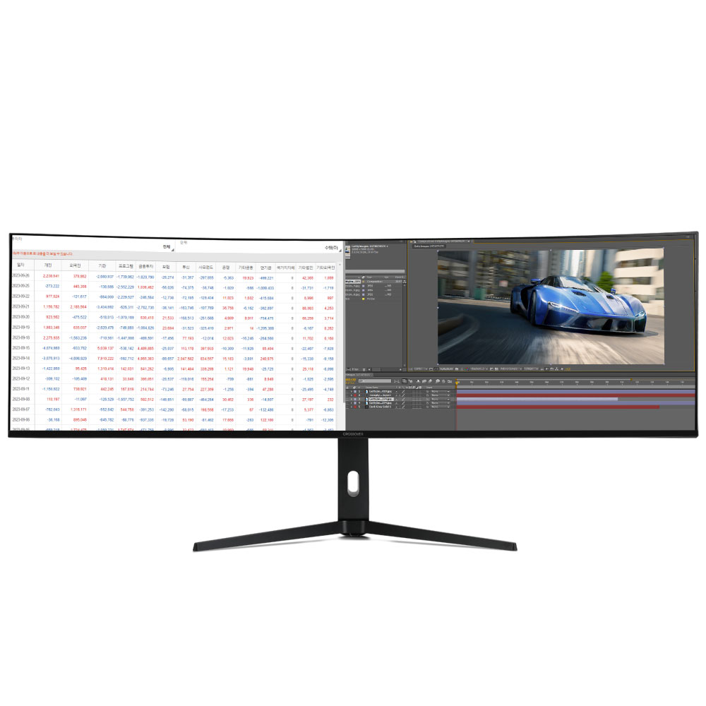 크로스오버 49DQHD9 IPS BLACK USB-C 듀얼QHD 슈퍼울트라와이드_이미지