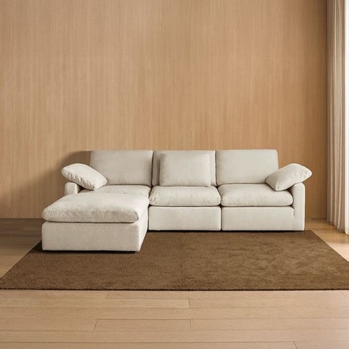 까사미아  캄포구스30 슬림 패브릭 소파 4인용 (스툴포함)