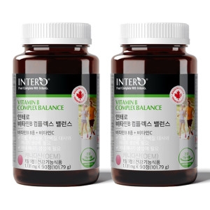  인테로 활성 비타민B 컴플렉스 2개 6개월분 수용성 고함량