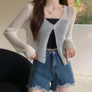 오노마 ONM 여름 활용하기 좋은 시스루 메쉬 가디건 19311437