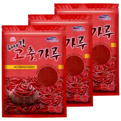 류씨네 진 고춧가루 중국산 중식용 1kg (3개)