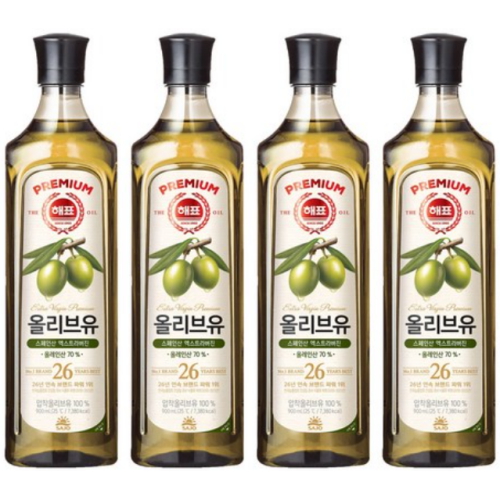 해표 올리브유 900ml (4개)_이미지