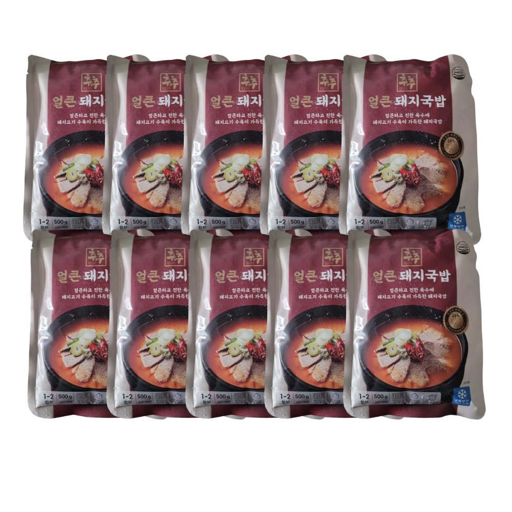 조방식품 추추 얼큰 돼지국밥 500g (10개)_이미지