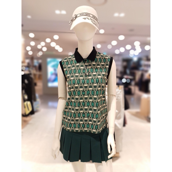 파리게이츠 올오버 프린트 민소매 티셔츠 521D2TO504_GN