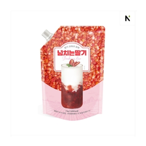네이쳐티 넘치는 딸기 라떼 베이스 과일청 1kg / 1봉 주스토리 카페음료_이미지