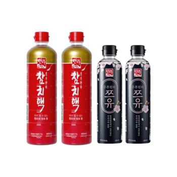 참치액 900ml x 2개 + 쯔유 500ml x 2개