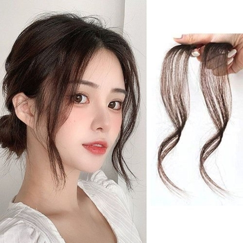 기타 패션 여자 앞머리 붙임 부분 가발 헤어스타일링 피스_WEEC4FC_이미지