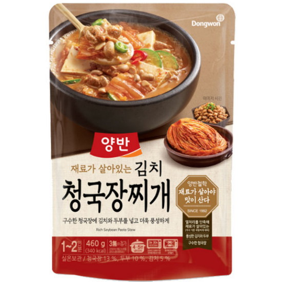 양반 김치 청국장찌개 460g