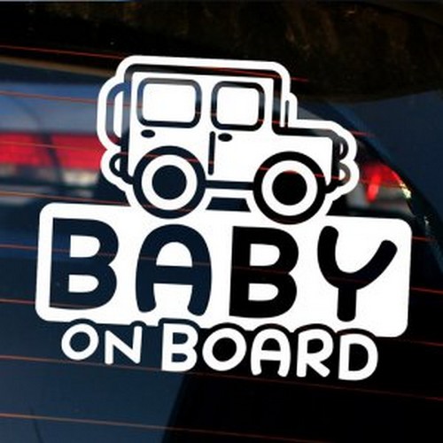 뭉키월드 마이카 Baby On Board 03 스티커 LSC-935