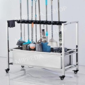 걸레 걸이 빗자루 밀대 홀더 거치대 청소도구 보관함 행거 마대 수납