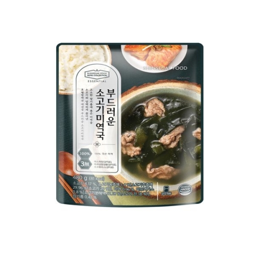 신세계푸드 부드러운 소고기 미역국 480g (3개)_이미지